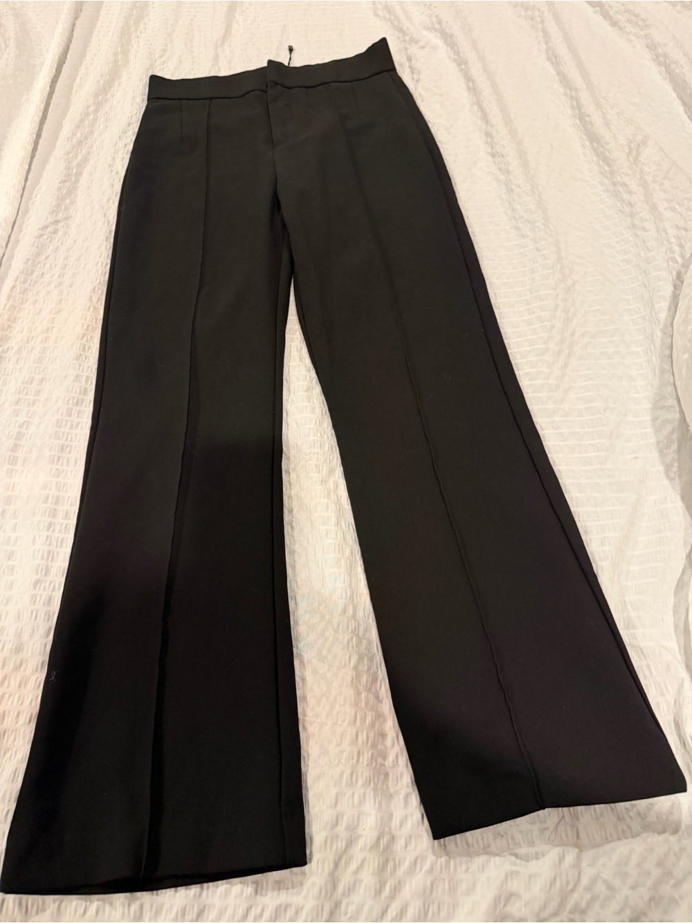 Zara Black Boot-Cut Dress Pants